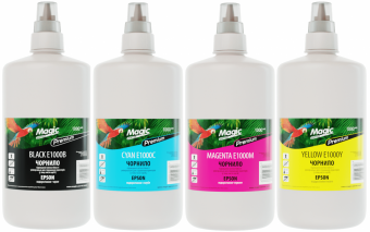 Комплект чернил Magic Epson L110/L210/L355/SX130/CX4300 (B/C/M/Y) 4x1000г
