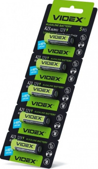 Батарейка Videx A23 (5шт/уп) 12 V alkaline