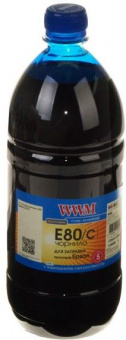 Чорнило WWM E80/C Epson L800/L810/L850/L1800 (Cyan) 1000г Світлостійкі