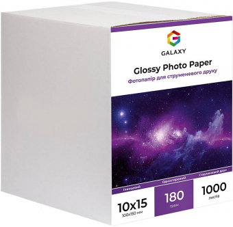 Galaxy 10x15 (1000л) 180г/м2 Глянцевая фотобумага