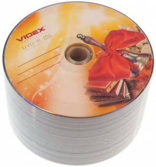 DVD-R Videx 4,7Gb (bulk 50) 16x дзвінок
