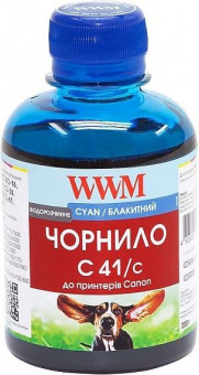 Чернила WWM C41/C Canon MP140/MP160/MP190/MP210/IP1800/IP1900 (Cyan) 200ml
