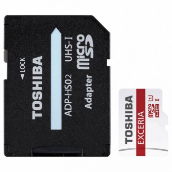 Карта памяти Toshiba microSDHC 16GB Class 10 UHS-I + adapter