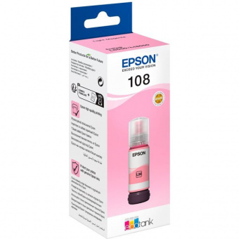 Оригинальные чернила Epson 108 EcoTank L8050/L18050 (Light Magenta) 70ml