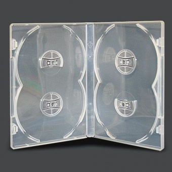 DVD box/4 clear 14mm прозрачная (без трея) (10шт/уп)