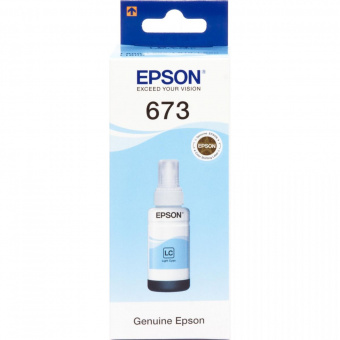 Оригинальные чернила Epson L800/L805/L810/L850/L1800 (Light Cyan) 70ml (C13T67354A)