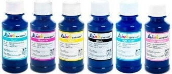 Комплект чернил Inksystem для Epson XP (BK/C/LC/M/LM/Y)  6x100ml