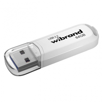 Флеш-пам'ять Wibrand Marten 64Gb White USB3.2