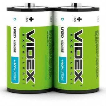 Батарейка Videx LR20 (2шт/уп) D