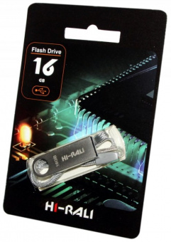 Flash-память Hi-Rali Shuttle series Silver 16Gb USB 2.0