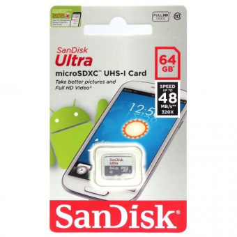Карта пам'яті Goodram microSD 64GB Class 10 UHS I + adapter RETAIL 10