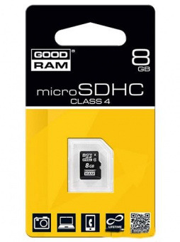 карта памяти GoodRam microSD 8GB card Class 4 no adapter