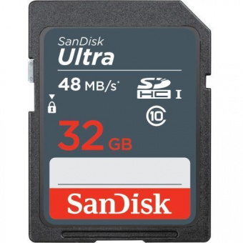 Карта памяти SanDisk Ulta SDHC 32GB Class 10 UHS-I 