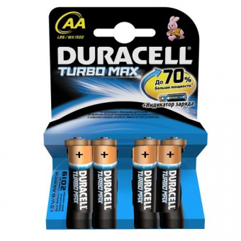 Батарейка Duracell LR03 MN2400 Turbo (4шт/уп) ААА