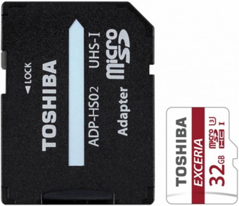 Карта пам'яті Toshiba microSDHC 32GB Class 10 UHS-I U3 + adapter