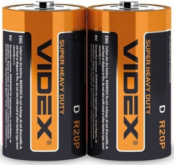Батарейка Videx R20 (10шт/уп) D