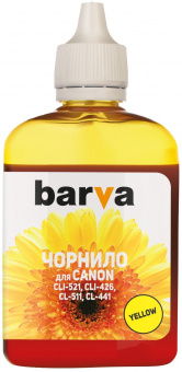 Чорнило Barva Canon MP230/MP250/MP280/MG2140/IP1800 (Yellow) 90ml (C521-288)