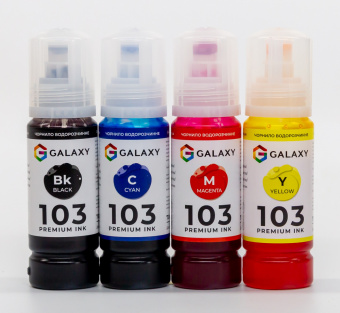 Комплект чернил GALAXY 103 для Epson L-series (B/C/M/Y) 4x70ml