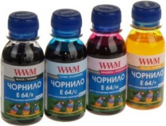 Комплект чорнила WWM E64 Epson L100/L110/L200/L210/L350 (B/C/M/Y) 4x100ml