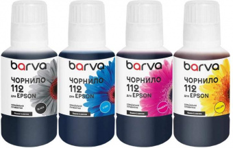 Комплект чернил Barva 112 Epson (B/C/M/Y) 4х140ml Пигментные