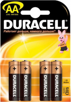 Батарейка Duracell LR06 MN1500 (4шт/уп) АА