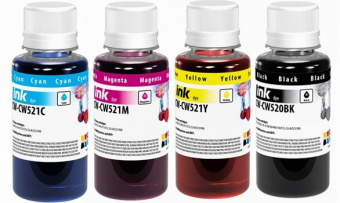 Комплект чорнила ColorWay PGI-520/CLI-521 Canon MP230/ MP250/ MP280/ IP1000/ MG2440 (BK/C/M/Y) 4x100ml