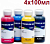 Фото Комплект чернил InkTec Epson E0010 (B/C/M/Y) 4x100ml (разливные оригинал) купить в MAK.trade