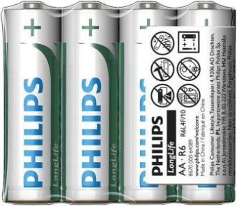 Батарейка Philips LongLife R06 (40шт/уп) АА