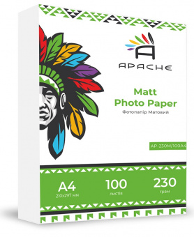 Фотобумага Apache A4 (100л) 230г/м2 матовая