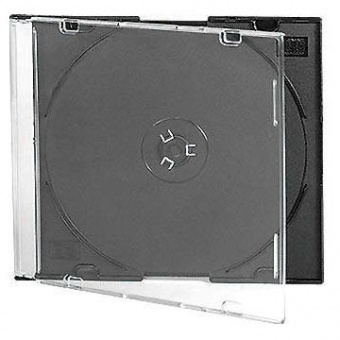 CD box slim black 5,2mm (СУПЕР КАЧЕСТВО) (10шт/уп)